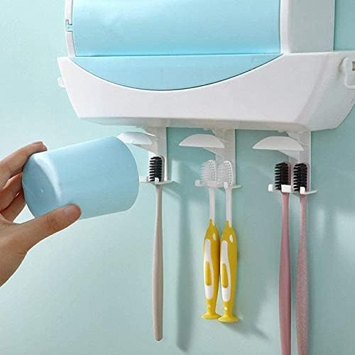 מחזיק מברשת שיניים MXJCC לקיר אמבטיה רכוב מקלחת חשמלית מברשת שיניים אוטומטית משחת שיניים
