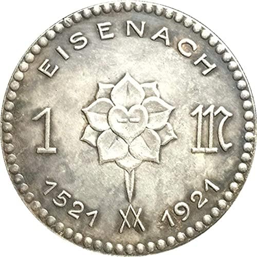 1921 מטבע גרמני נחושת מצופה מטבעות סלע מכסף אוסף CollectionCoin Collection Collection מטבע זיכרון