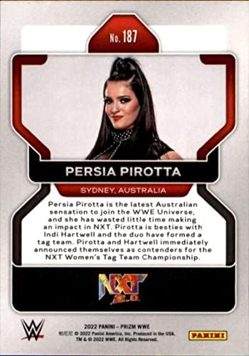 2022 PANINI PRIZM WWE 187 PERSIE PIROTTA NXT 2.0 כרטיס RC טירון רשמי כרטיסי מסחר בידור העולמי ההיאבקות במצב גולמי