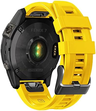 DJDLFA 26 22 ממ סיליקון מהיר מהיר רצועת שעון רצועת שעון עבור Garmin Fenix ​​7X 6X 5X 3HR Watch Stherabit Strap Strap for fenix 7 6 5 Watch