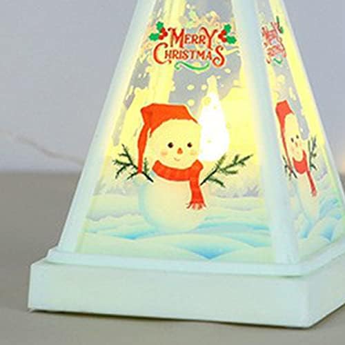 כף יד לילה אור יצירתי הגדלת אווירה חגיגית סנטה קלאוס ערב חג המולד משולש אורות למתנות