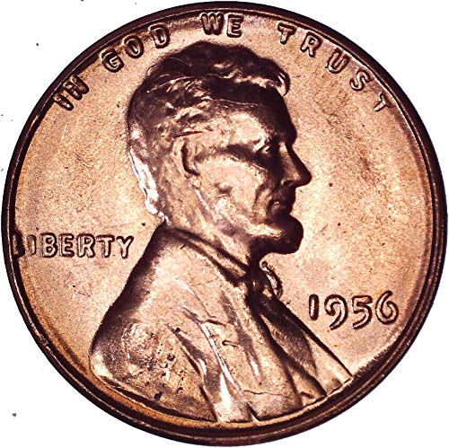 1956 Lincoln Weat Cent 1c מבריק לא מחולק