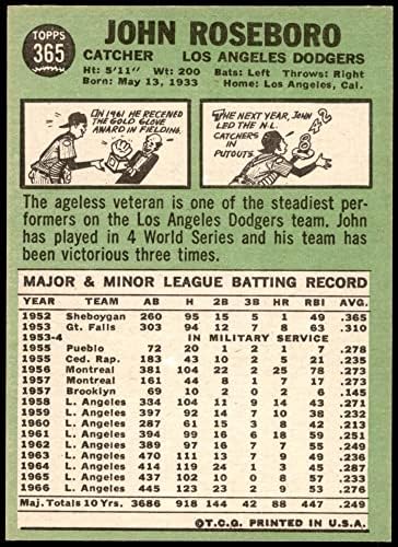 1967 Topps 365 ג'ון רוזבורו לוס אנג'לס דודג'רס אקס/MT+ Dodgers