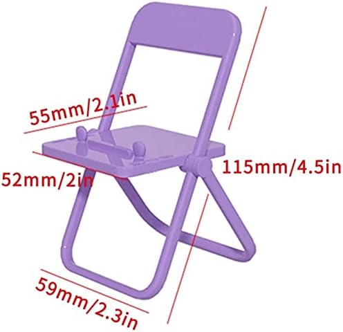 צורת מיני כיסא חמה חדשה מתקפלת מחזיק טלפון נשיאה אוניברסלית צבע ממתק אופנה עמיד טלפון טלפון עריסה רב-זוויתית