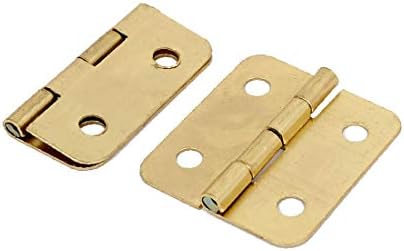 ארון קופסאות תכשיטים X-Deree דלת צינור מתכת צינור צינור טון זהב 1.2 אורך 5 יחידות (Bisagra de Metal Para Gabinete, Caja Para Joyero, Bisagras, Tono Dorado, 1,2 '', Longitud 5pcs