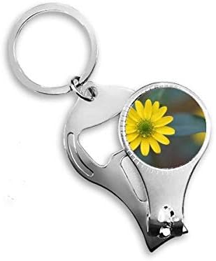 פרחים צהובים ירוקים חרצית חרצית ציפורניים ניפר טבעת מפתח שרשרת בקבוק פותחן