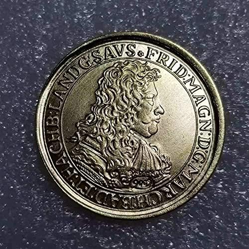 מלאכות עתיקות גרמניה 1681 מטבע מטבע זיכרון 1718
