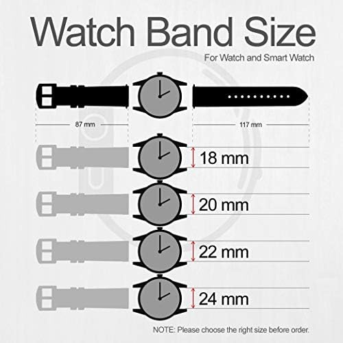 רצועת שעון חכם של Ca0006 עור רצועת שעון חכם Whaterwatch Smartwatch גודל שעון חכם