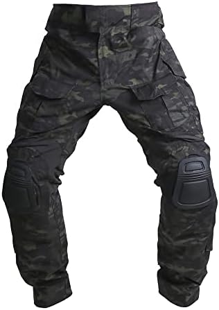 מכנסיים טקטיים של Emersongear G3, מכנסי מטען של Ripstop לגברים אימונים של צבא CAMO טיולים לטיולים ציד קמפינג דיג זמין