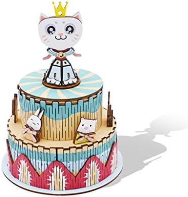 Xiaoqiu קופסת מוזיקה של נסיכת חתול קטן עם קופסת מוסיקה בעבודת יד בעבודת יד עוגת עוגת עוגת עוגת עוגת קופסא מוזיקלית מתנה ליום הולדת לילדים רומנטי