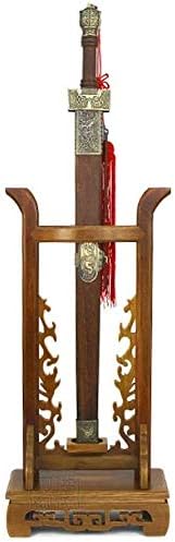 אומנויות לחימה מתלה נשק אנכית מחזיק חרב עץ עץ חרב סמוראי עמד