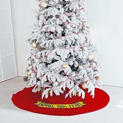 לוגו דגל מדינת צפון קרוליינה חצאית עץ חג המולד וינטג 'קישוטי חג המולד קישוטי חג המולד למסיבת השנה החדשה לחג