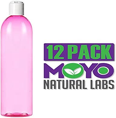 מעבדות טבעיות של Moyo 8 גרם בקבוקי נסיעות, מכולות נסיעות ריקות עם כובעי דיסק, BPA חיות מחמד ללא חיות טואלט סחיטה/בקבוקי קוסמטיקה