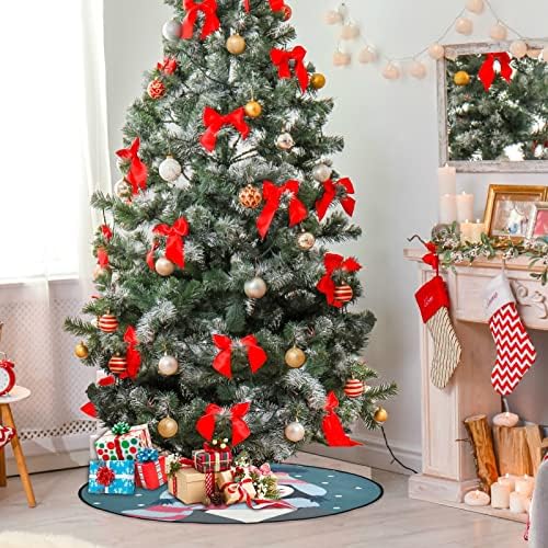 מחצלת עץ חג המולד Visesunny מחצלת חג המולד עץ עץ מחצלת מחצלת רצפת מגן עץ סופג מחצלת מגש למגש לחג ההודיה עונתי ליל כל הקדושים חג המולד אספקת בית