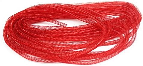 צינורות דקורטיביים רשת - אדום, לבן וכחול - מושלם לפרויקטים של אומנויות ומלאכה או קישוט פטריוטי