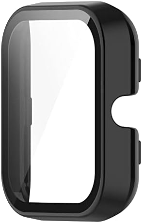 תואם ל- Amazfit BIP 3 & BIP 3 Pro Cover Cover, מקרה מגן עמיד למחשב עם גירוד עם מגן מסך זכוכית מזג HD עבור Amazfit BIP3 Smartwatch