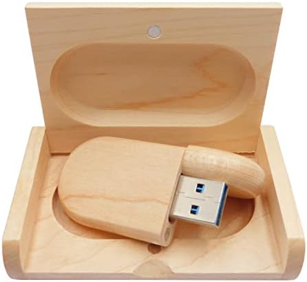 Chauuxe USB3.0 כונן פלאש מעץ כונני אגודל עם קופסה ליום הולדת לחג המולד מתנות לעסקים של יום האהבה