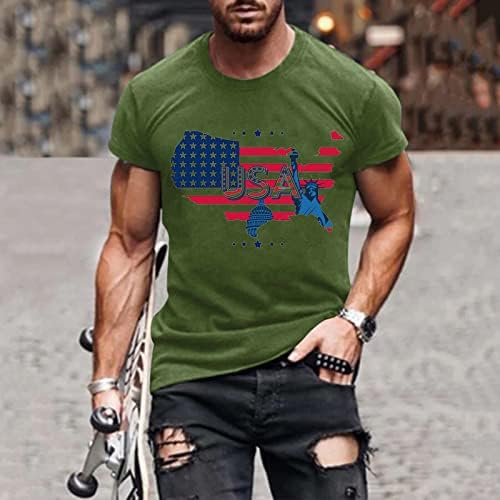 חולצות טריקו של שרוול קצר של יום העצמאות של XXBR לחולצות שרוול קצר עבור גברים, דגל ארהב דגל פטריוטי TEE TEE TEA TEALLIT