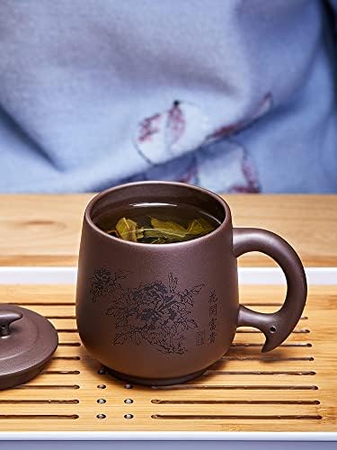 סגול חימר תה כוס גדול קיבולת סגול חימר גילוף