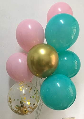 בלוני צבע פסטל פינק ורוד - Bamonos Chrome Confetti Confetti Balloon