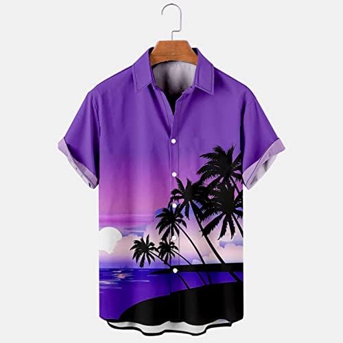 חולצה הוואי לגברים הדפסה בסגנון אתני