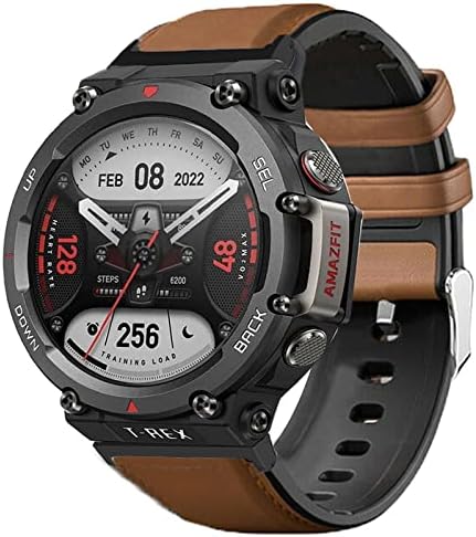 תואם לפס Amazfit T-Rex 2, Lamshaw Silicone Silicone החלפה נושמת רצועת שעון חכם תואם ל- Amazfit T-Rex 2 Smart Watch