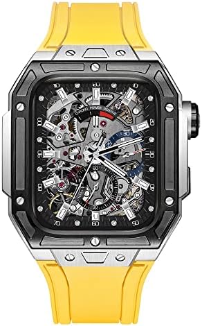 Befia Titanium Watch Band Kit as for Apple Watch 6 5 4 SE 44 ממ סגסוגת טיטניום תעופה+פס גומי משולב Watchband iWatch 6 5 4 SE Series Series Edgeption