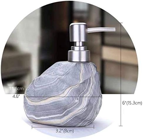 ZCXIYU SOAP DISPENSER ידני מתקן סבון אמבטיה סלון יופי קרם שרף בקבוק אבן מתקן סט אבן מקלחת ג'ל סבון סבון סבון משאבת סבון סבון