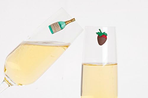 מגנטי יין זכוכית קסמי-סט של 6 לשתות סמני - ייחודי מתנת רעיון בשבילה - כיף מתנת יום הולדת לאמא, חברה, החבר הכי טוב, אחות , דודה