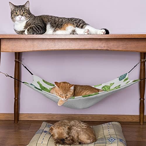 חתול כלוב ערסל ירוק קקטוס לחיות מחמד נדנדה מיטת מתאים כלוב כיסא רכב מקורה חיצוני 16.9איקס 13