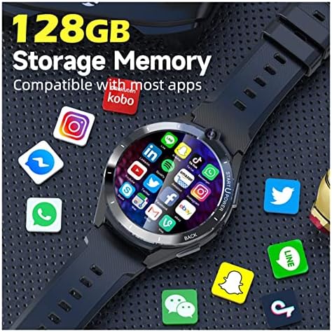 Zuonu 6G RAM 128GB ROM טלפון סלולרי עגול Smartwatch GPS Wifi Smartwatch Android 11 Sim Call 4G שעון חכם אנדרואיד