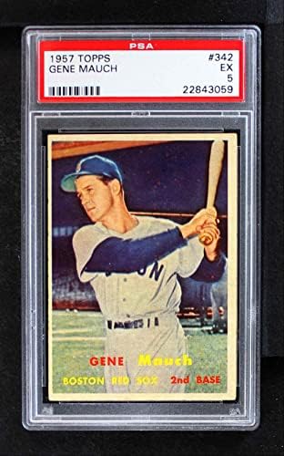 1957 Topps 342 Gene Mauch Boston Red Sox PSA PSA 5.00 Red Sox