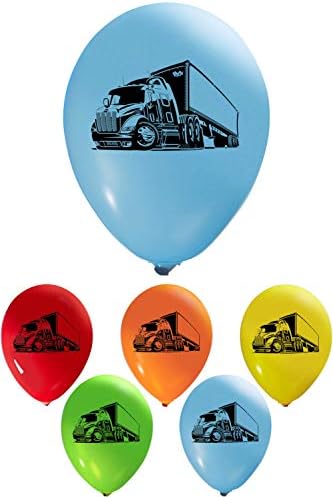 משאית בלונים-12 אינץ לטקס-2 צדדי הדפסת למסיבות יום הולדת או כל אירוע אחר שימוש-למלא עם אוויר או הליום
