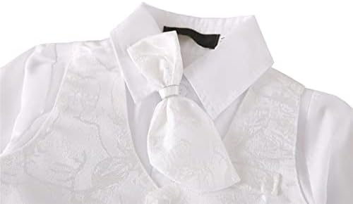 תינוק חיננית לבוש תינוקת תינוק טבילה טבילה תלבושת חליפה לבנה 5 חלקים בגדים עם כובע מצנפת גודל 3 עד 24 חודשים