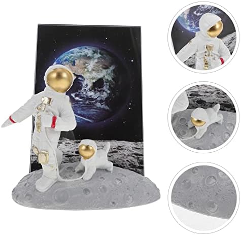 מסגרת תמונה של Abaodam עם אסטרונאוט ושולחן צלמית כלבים מחזיק תמונות עם מסגרת תמונה דקורטיבית של דגם Spaceman למסיבת יום הולדת