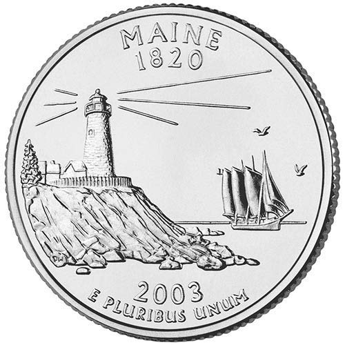 2003 P Bu Maine Choice Quict Uncirculated Us Mint Mint