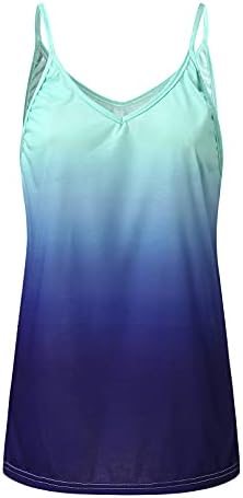 כיכר צוואר קיץ פסים בתוספת גודל קל משקל טרנדי מקרית חולצות לנשים ללא שרוולים בסיסי חולצות