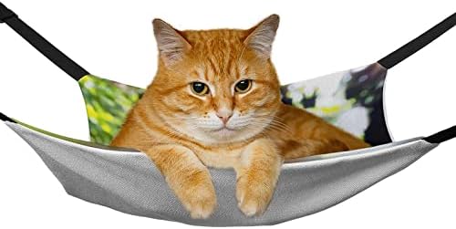 ערסל לחיות מחמד קיפוד חתול מיטת שינה עם רצועות מתכווננות ווי מתכת 16.9 איקס 13