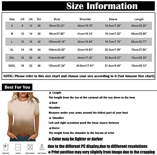 חולצת טוניקה טוניקה של נשים חולצות תואם מזדמן צבע עגול צוואר עגול חולצות טיול טייז מודפסות אופנה